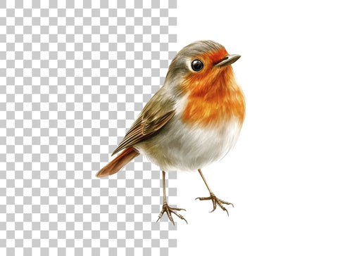 Adorable Robin Bird Clipart Bundle