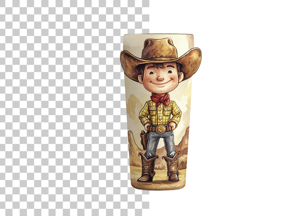 Cute Cowboy Kid Clipart Bundle