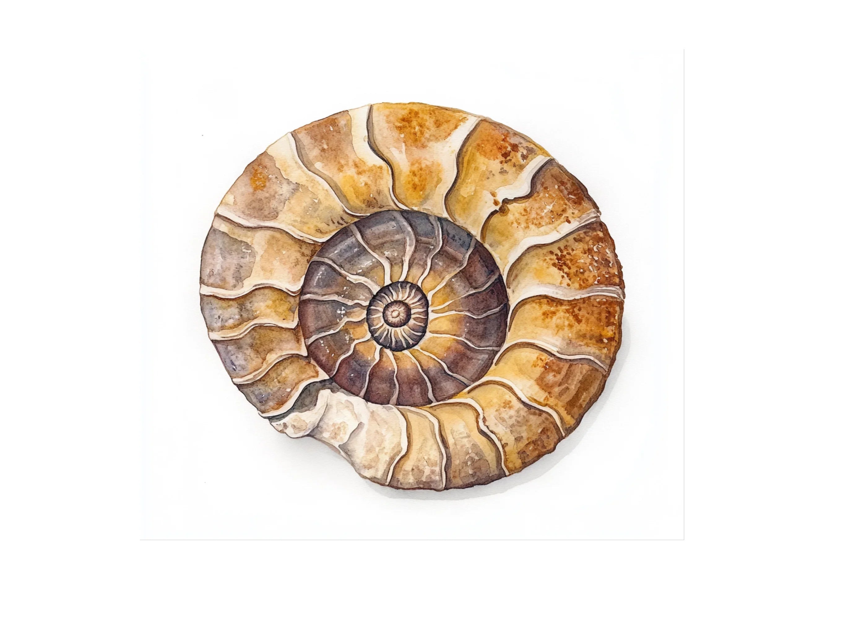 Ammonite Shell Clipart Bundle