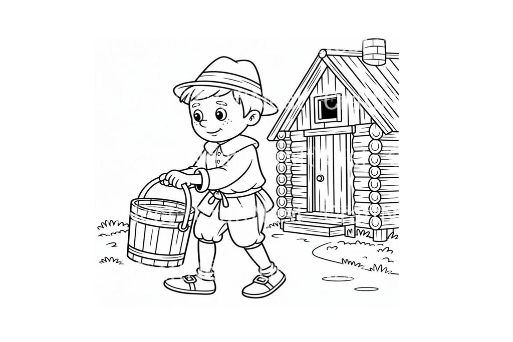 Pilgrims and Native Americans Coloring Books