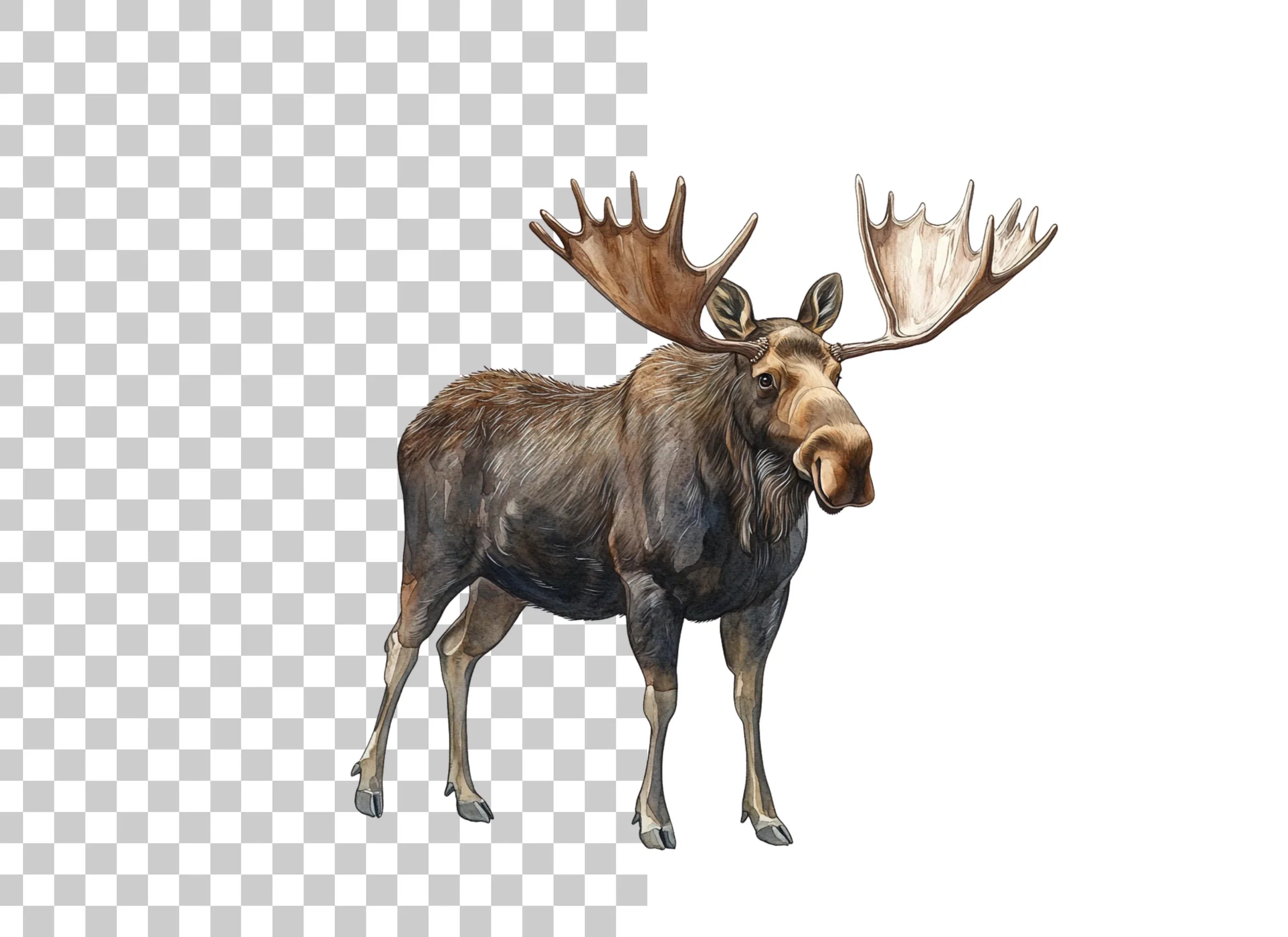 Majestic Moose Clipart Bundle
