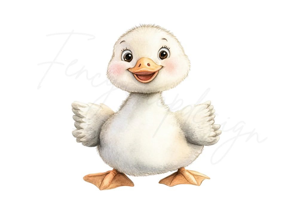 Cute Baby Ducklings Clipart Bundle