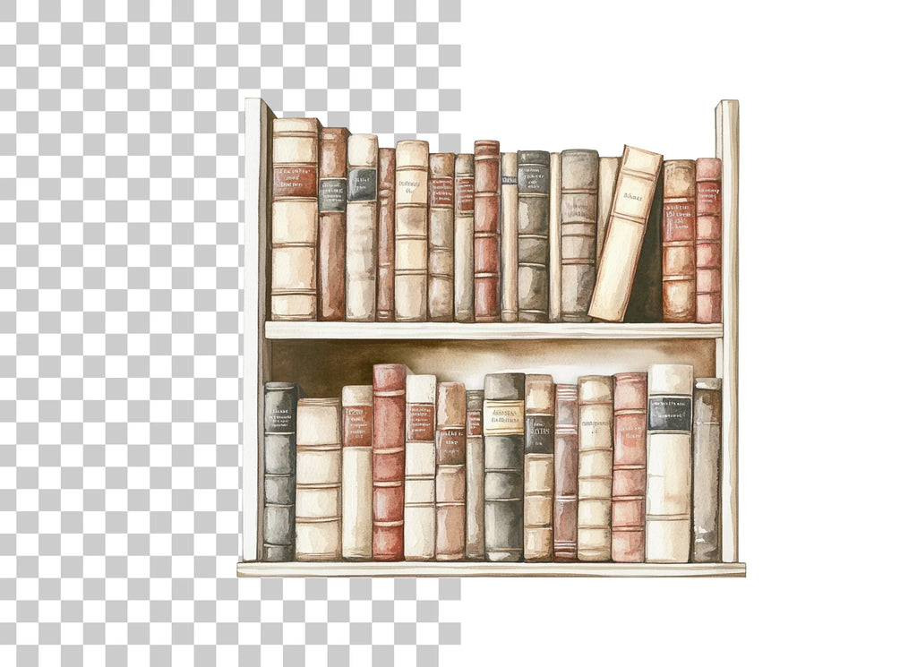 Bookshelf Clipart Bundle