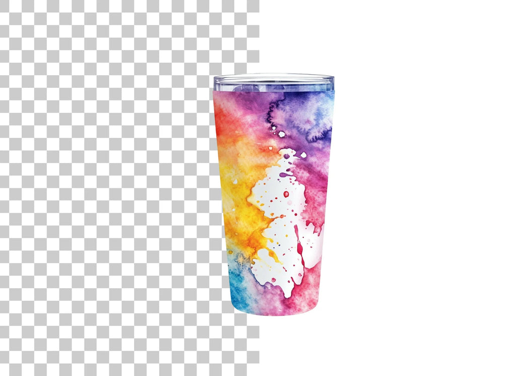Rainbow Tumbler Clipart Bundle