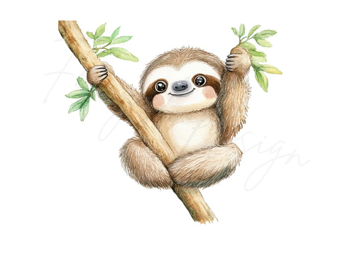 Adorable Sloth Clipart Bundle for Kids