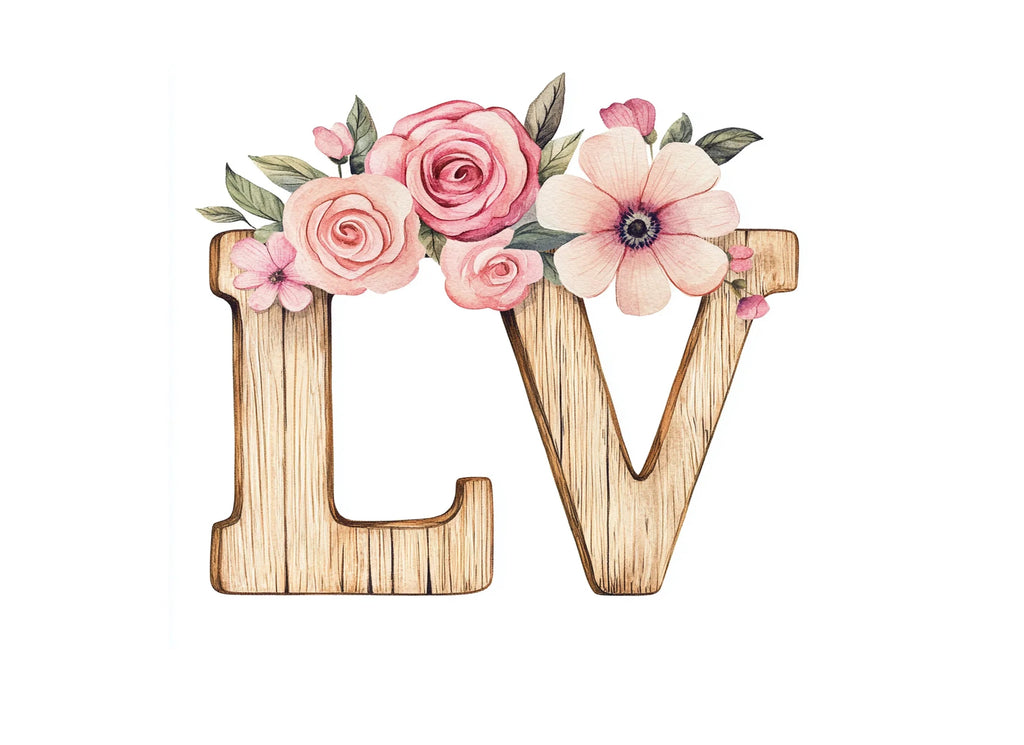 Floral Love Clipart Bundle