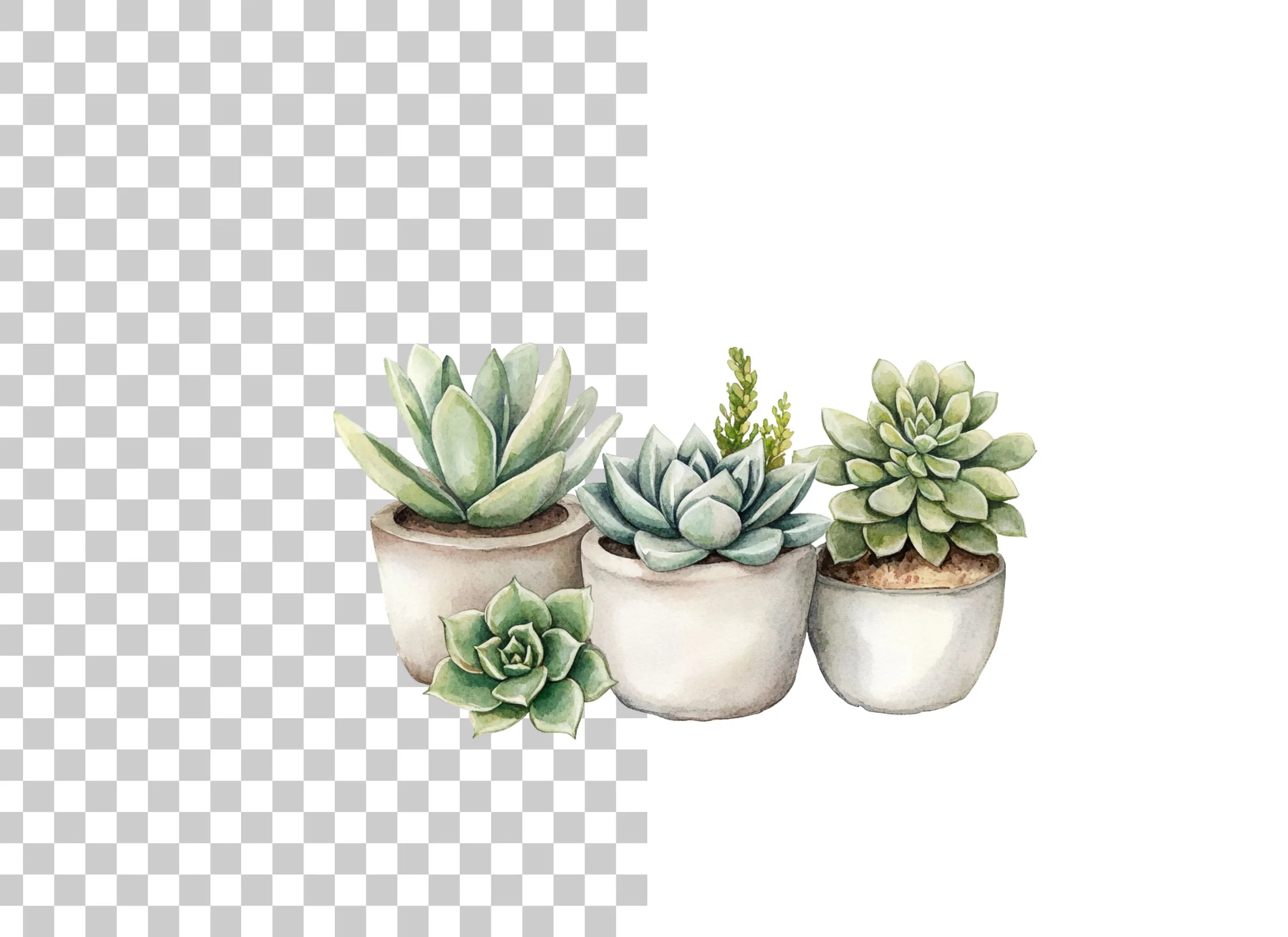 Succulent Clipart Bundle