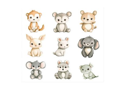 Adorable Baby Animal Clipart Bundle