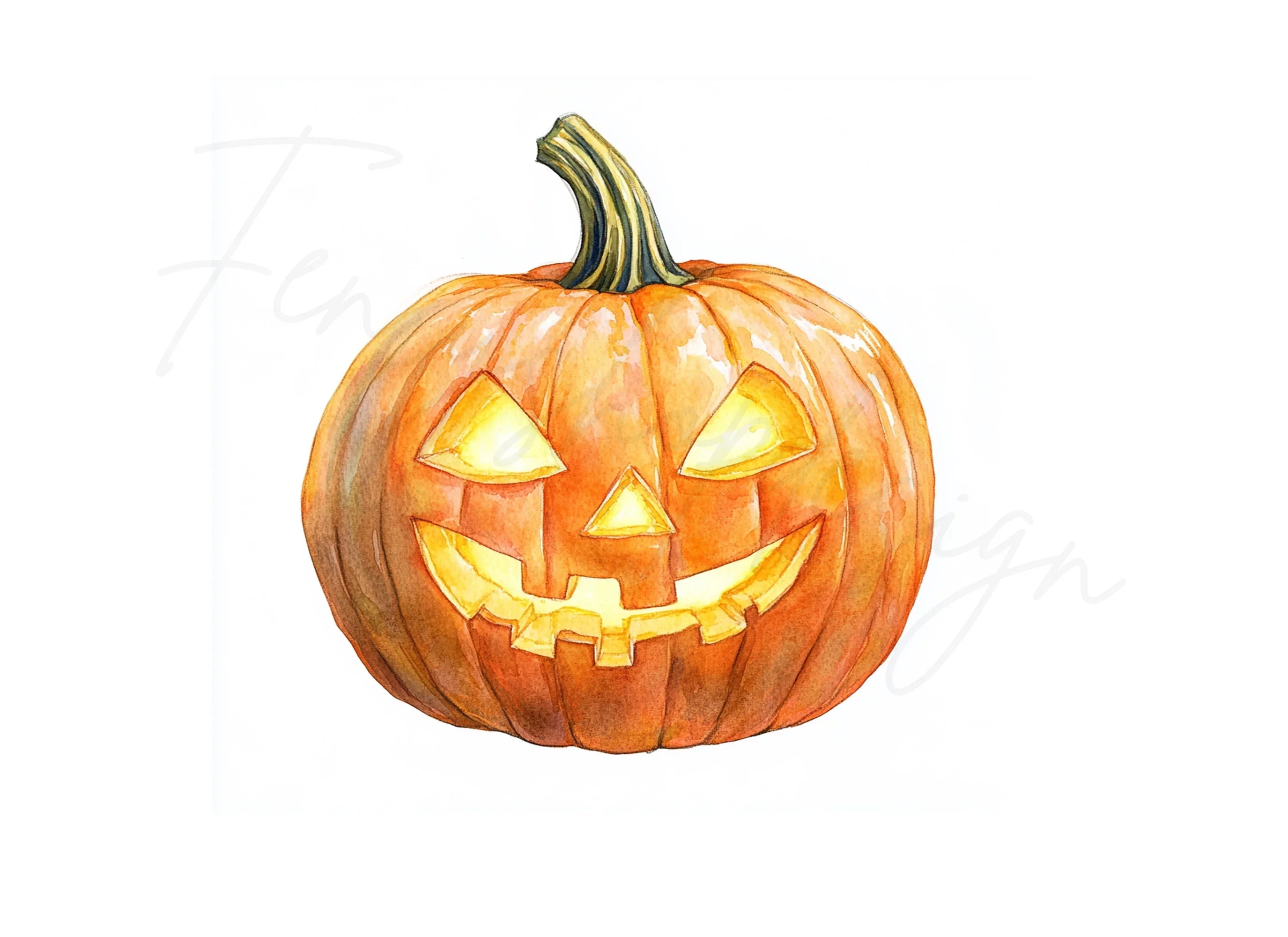Spooky Halloween Jack-O'-Lanterns Clipart Bundle