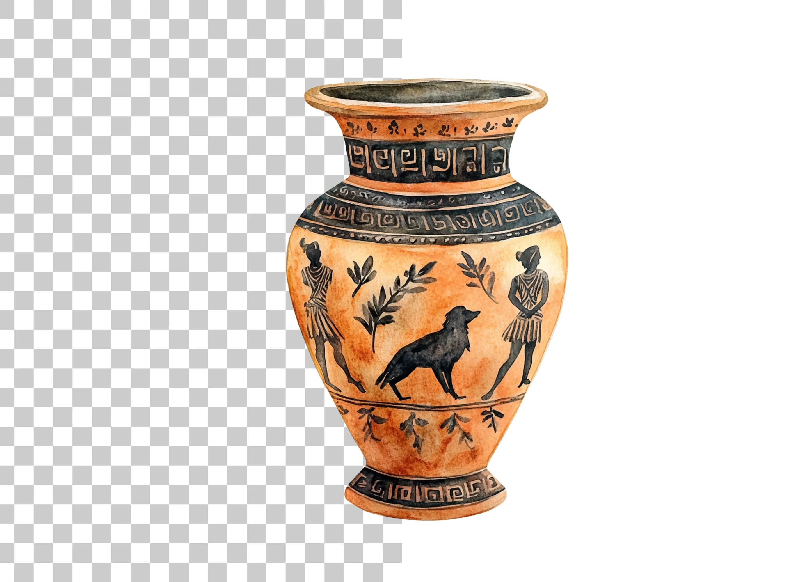 Ancient Greek Vases Clipart Bundle