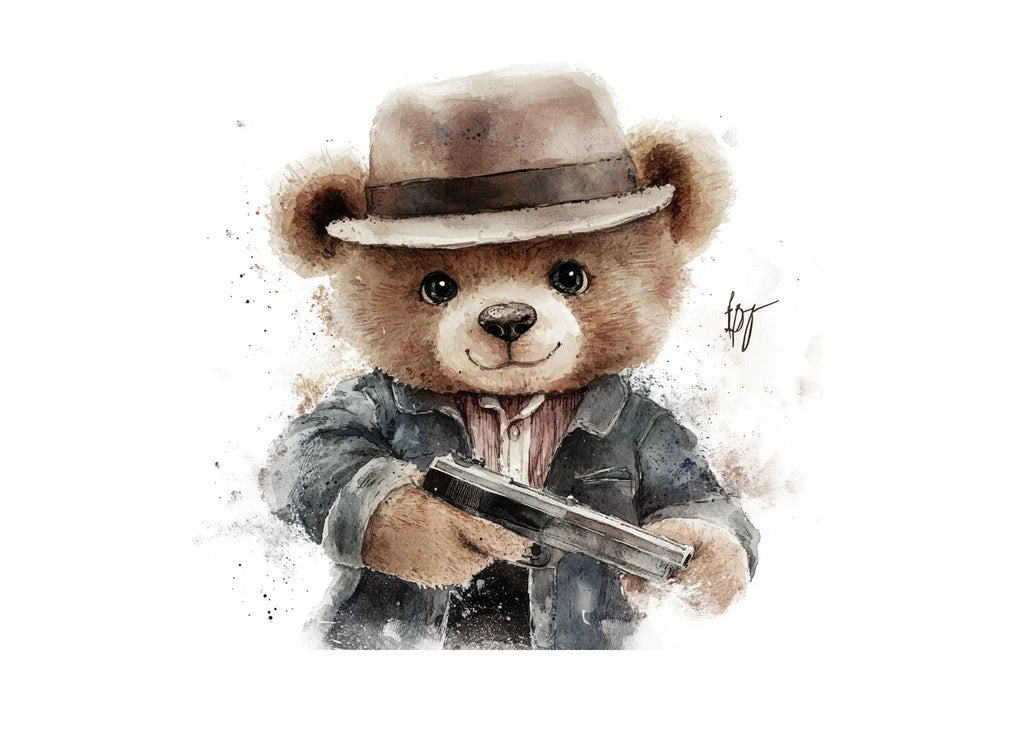 Gangster Bear Clipart Bundle