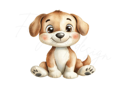 Adorable Puppy Clipart Bundle