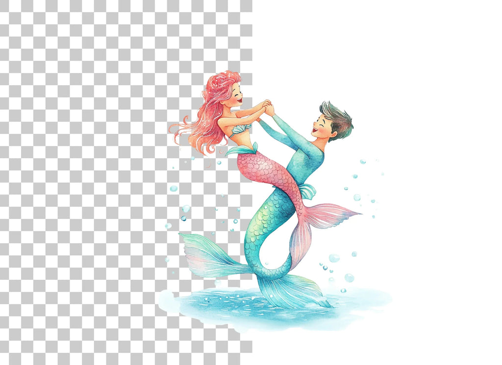 Mermaid Family Fun Clipart Bundle