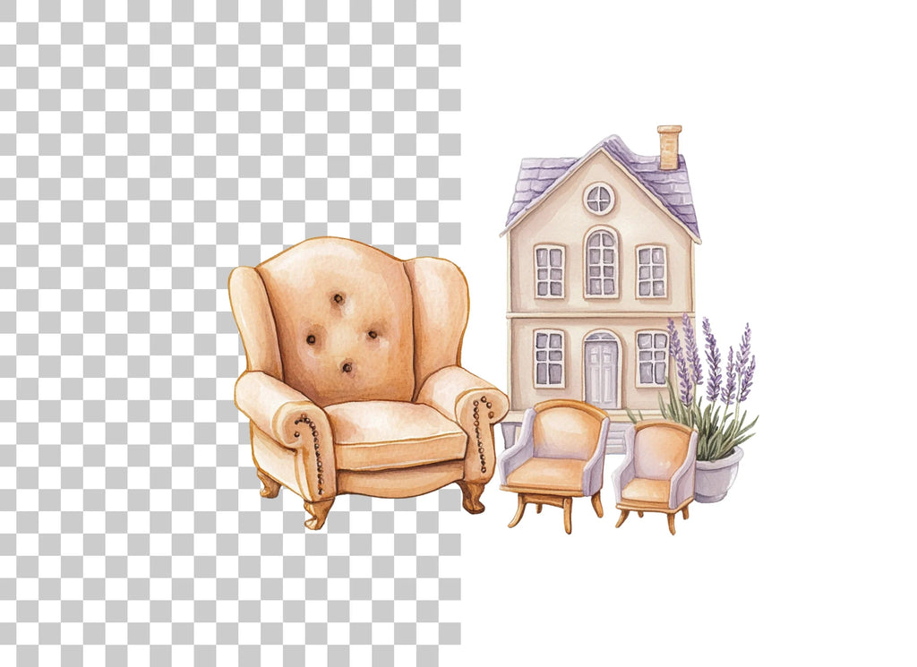 Cozy Home Decor Clipart Bundle