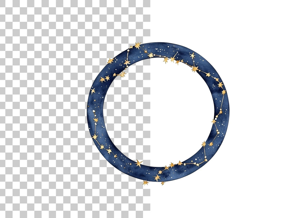 Celestial Constellation Frame Clipart Bundle