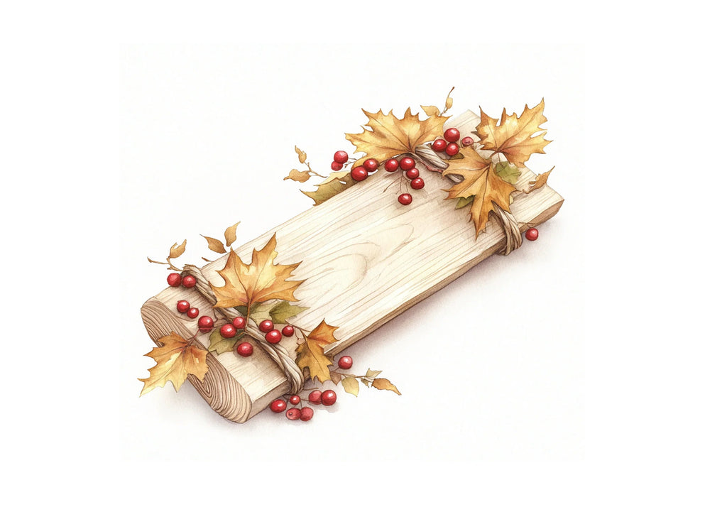 Versatile Autumn Wood Banner Clipart Bundle