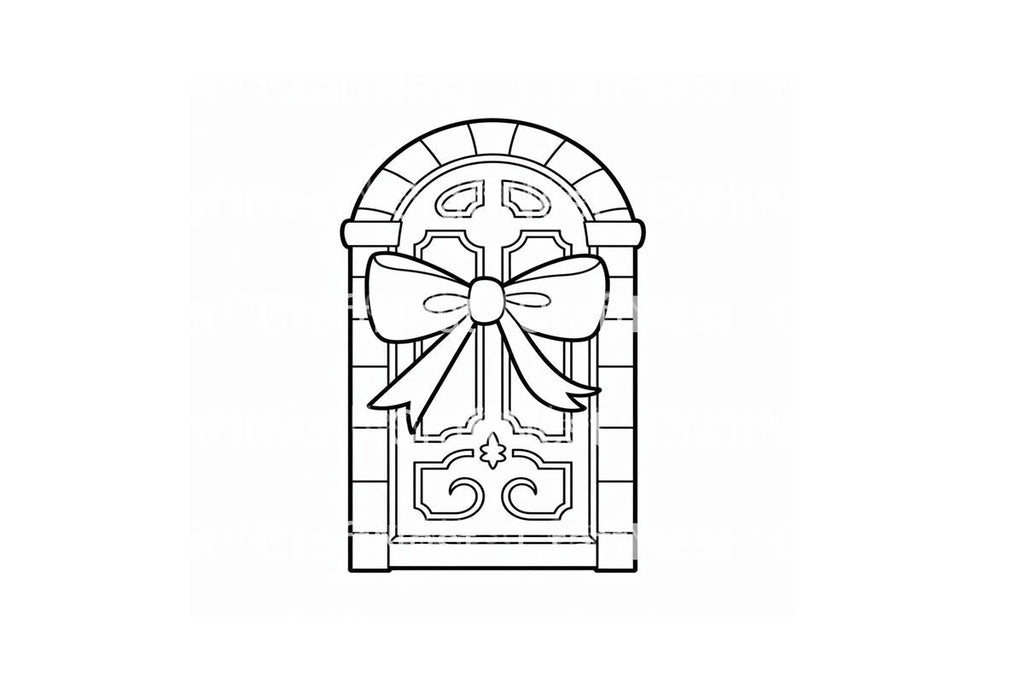 Festive Doors and Animals Coloring Books