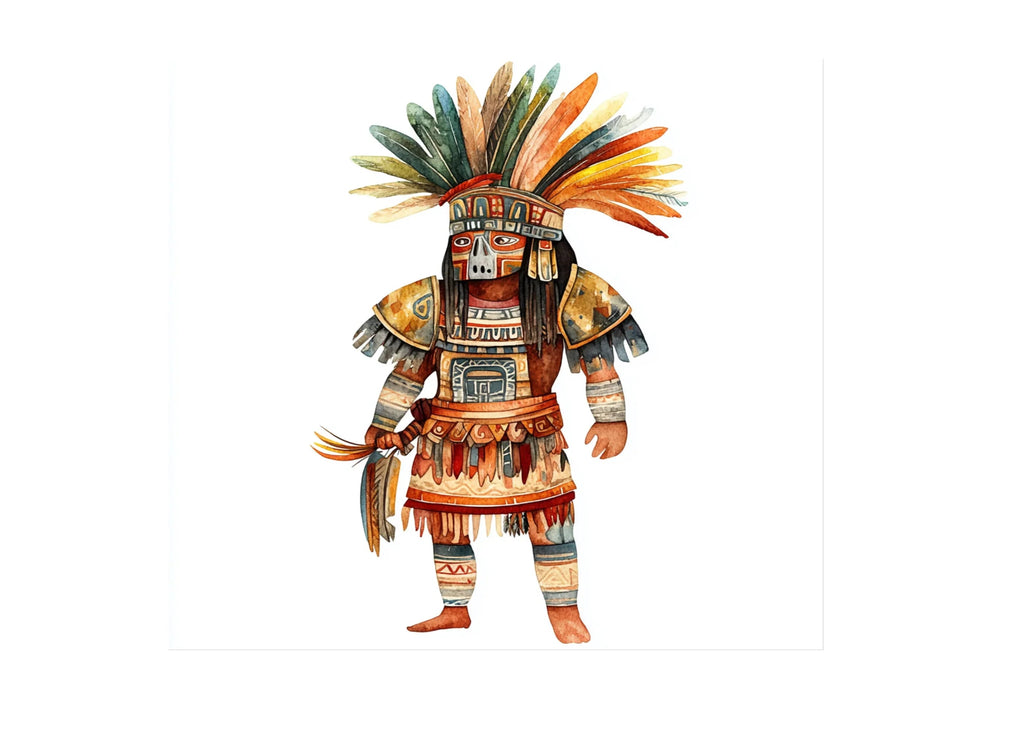 Ancient Aztec Warrior Clipart Bundle