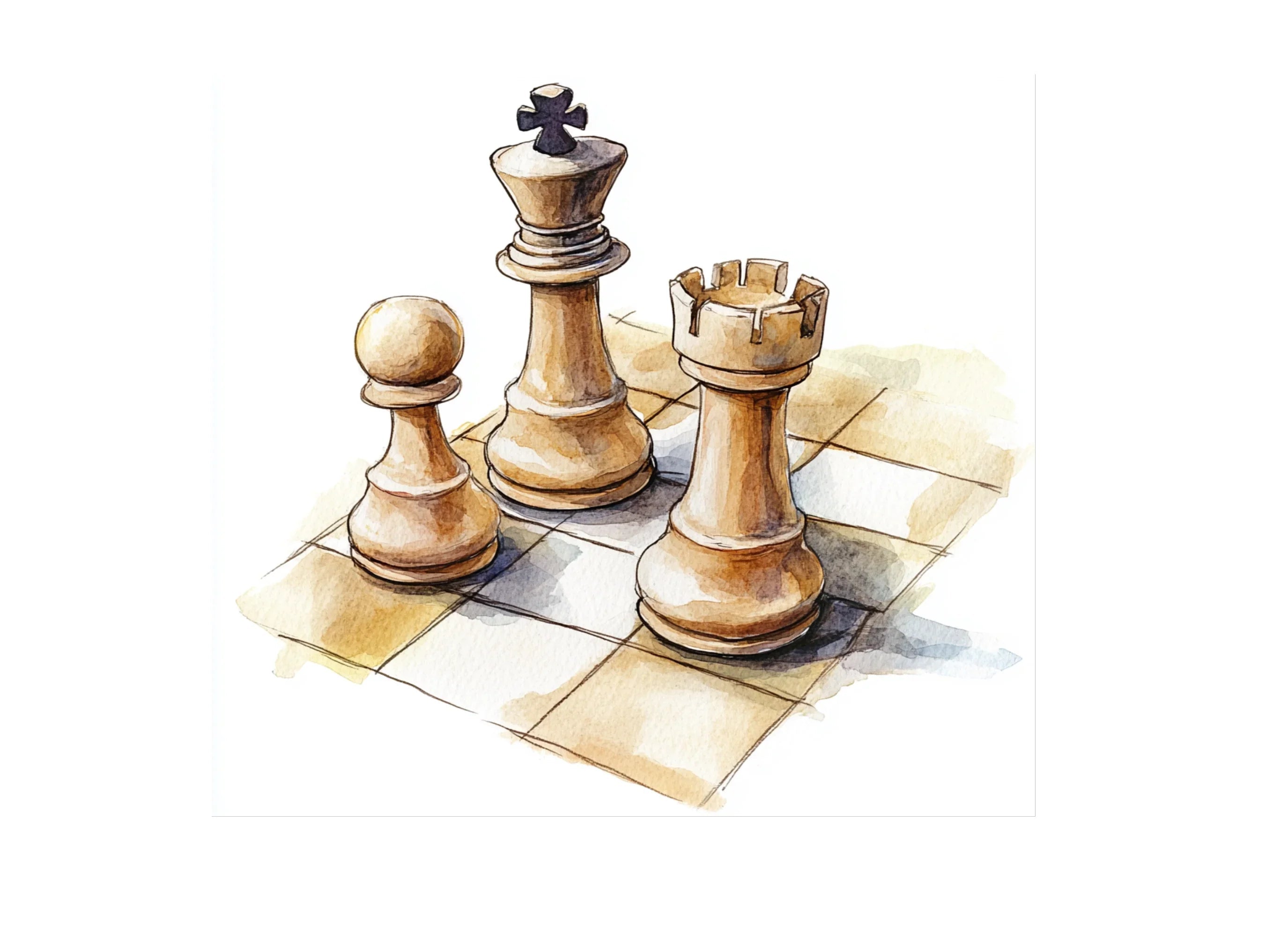 Chess Pieces Board Clipart Bundle