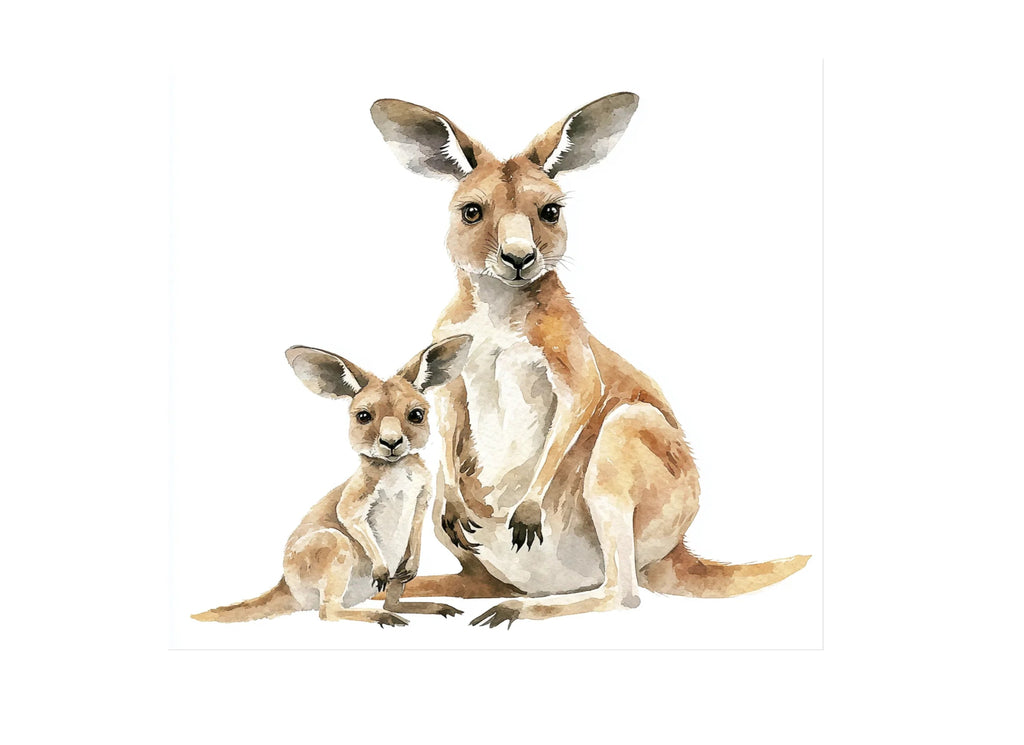 Kangaroo and Joey Clipart Bundle