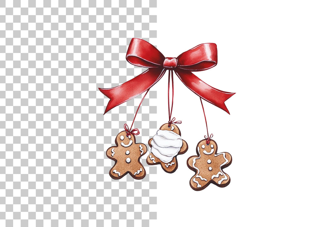 Gingerbread Man Christmas Clipart Bundle