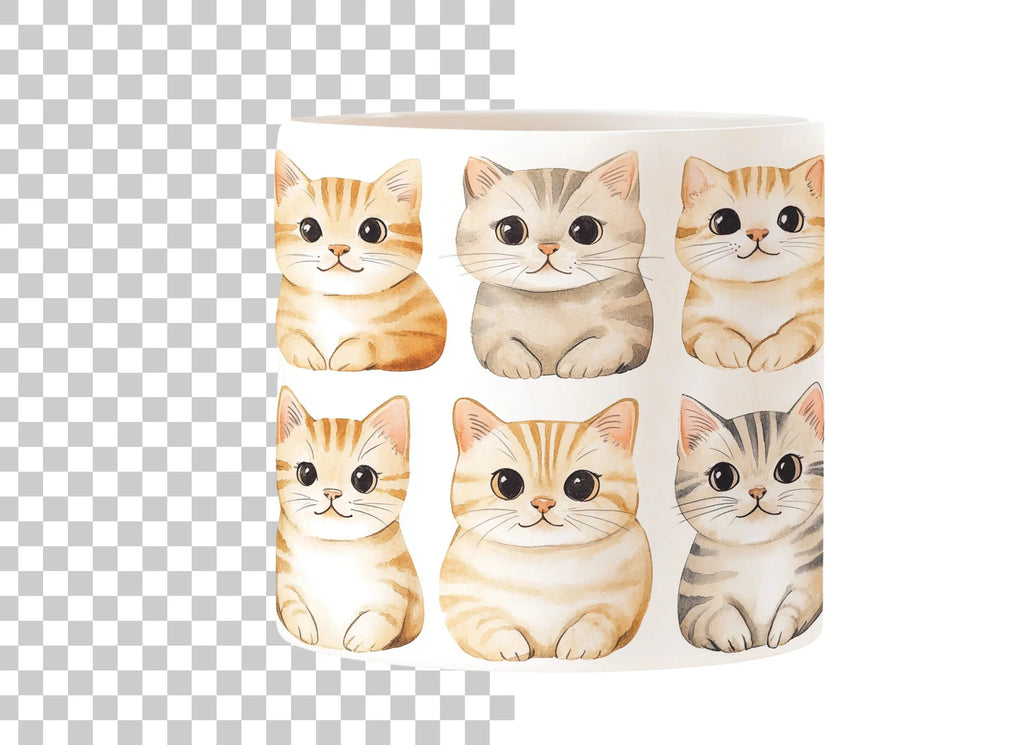 Cute Kitten Clipart Bundle
