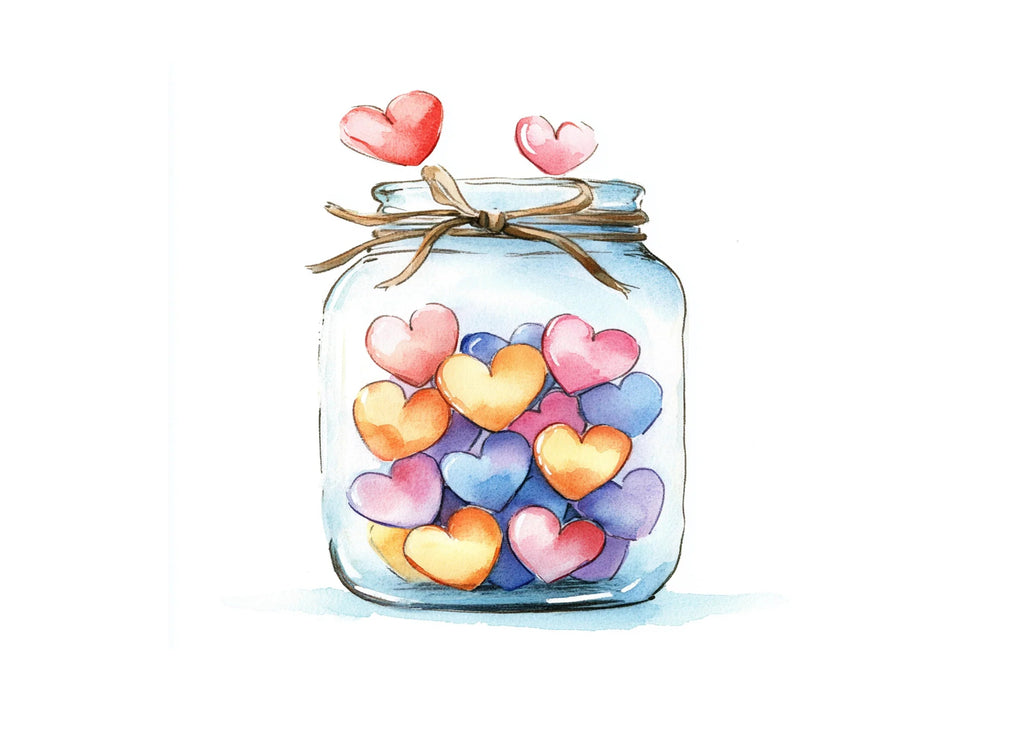 Jars with Hearts Clipart Bundle