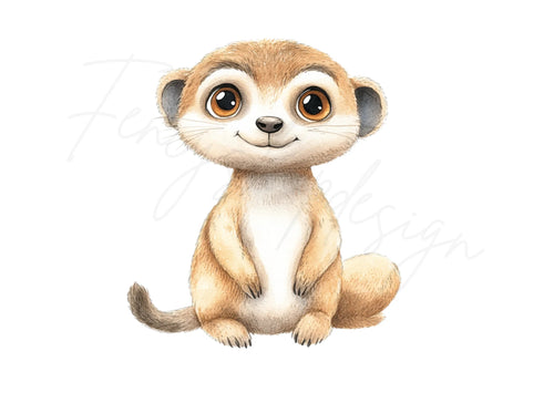 Adorable Meerkat Clipart Bundle