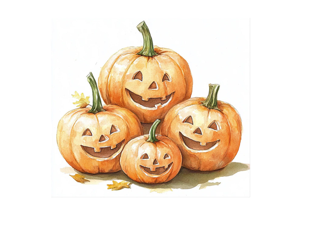 Cute Halloween Pumpkin Clipart Bundle