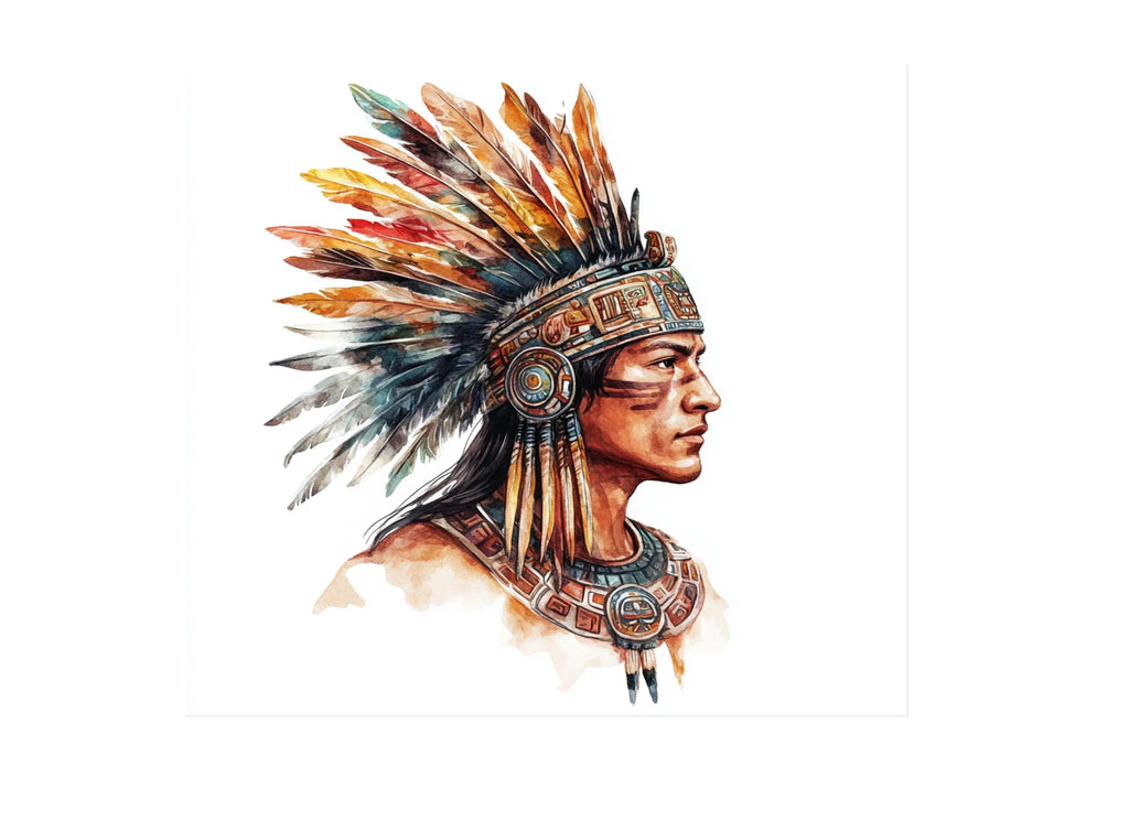 Native American Feather Headdress Clipart Bundle