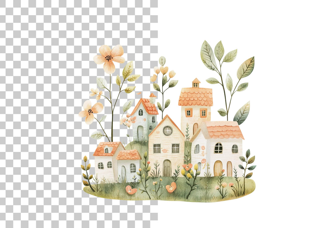Fantasy Village Clipart Bundle