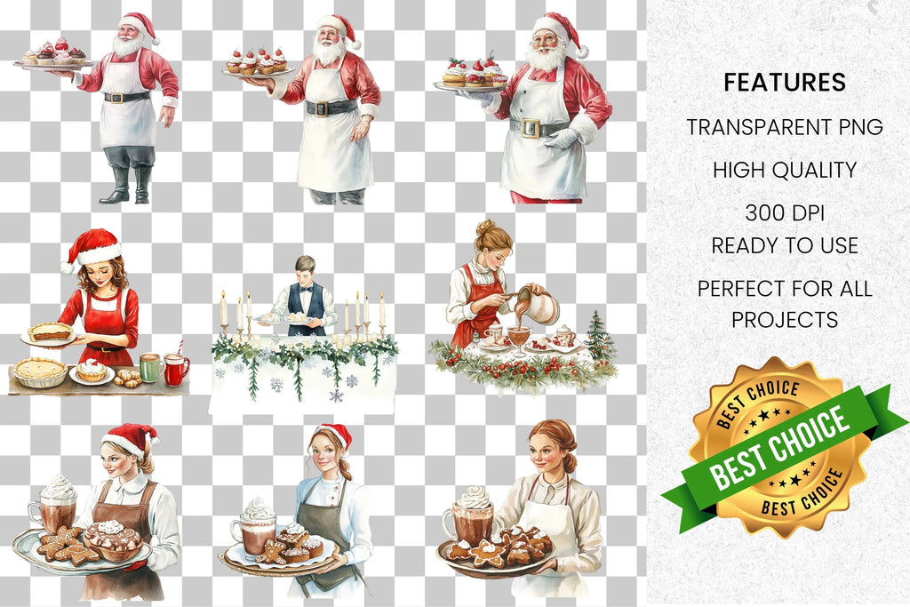 Thanksgiving Turkey Dinner Clipart Bundle