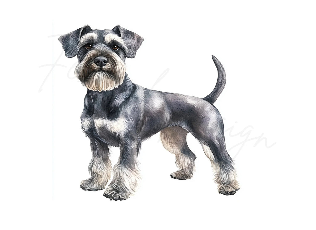 Miniature Schnauzer Clipart Bundle
