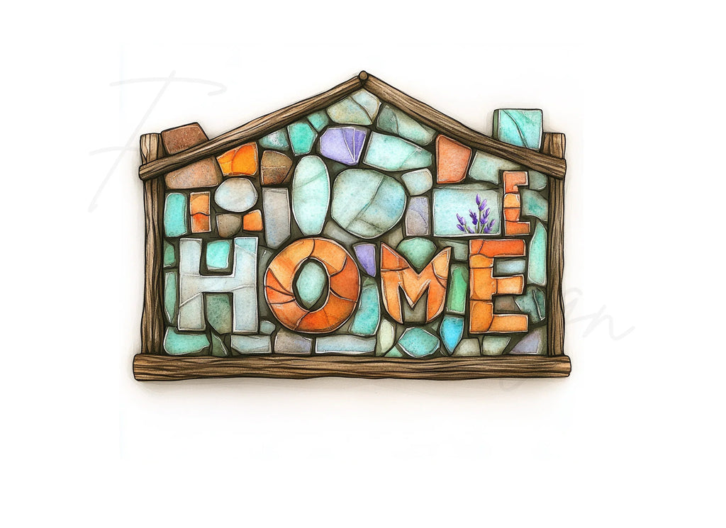 Stone Home Signs Clipart Bundle