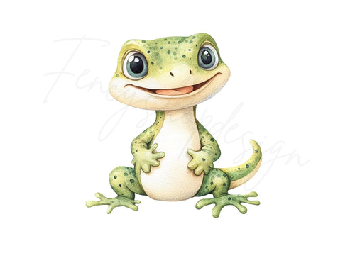 Adorable Lizard Clipart Bundle