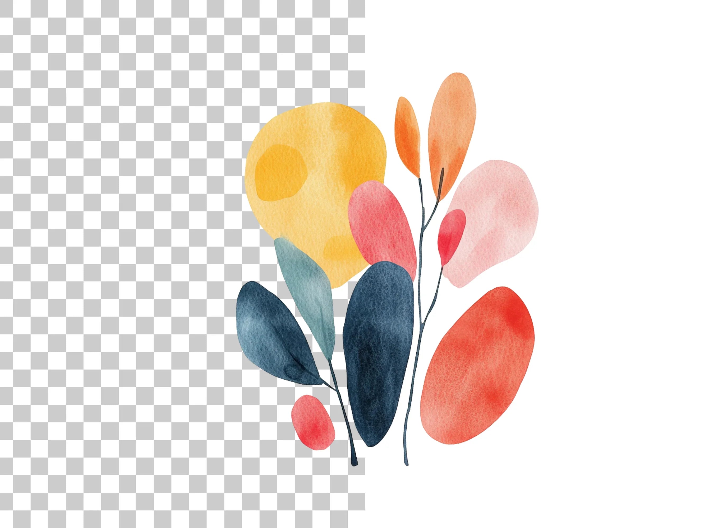 Abstract Botanical Clipart Bundle