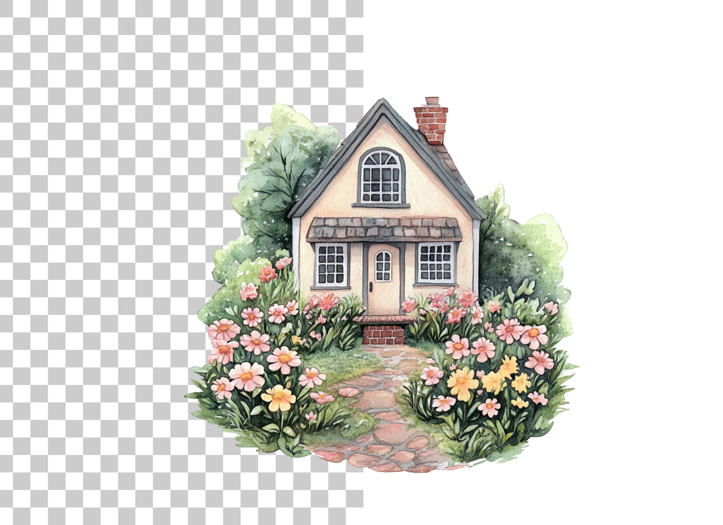 Charming Cottage Clipart Bundle
