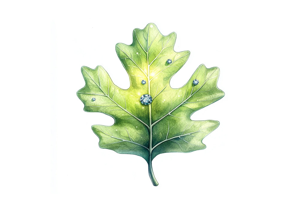 Jeweled Oak Leaves Clipart Bundle