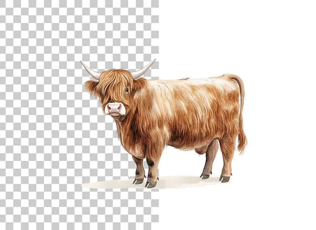 Highland Cow Clipart Bundle