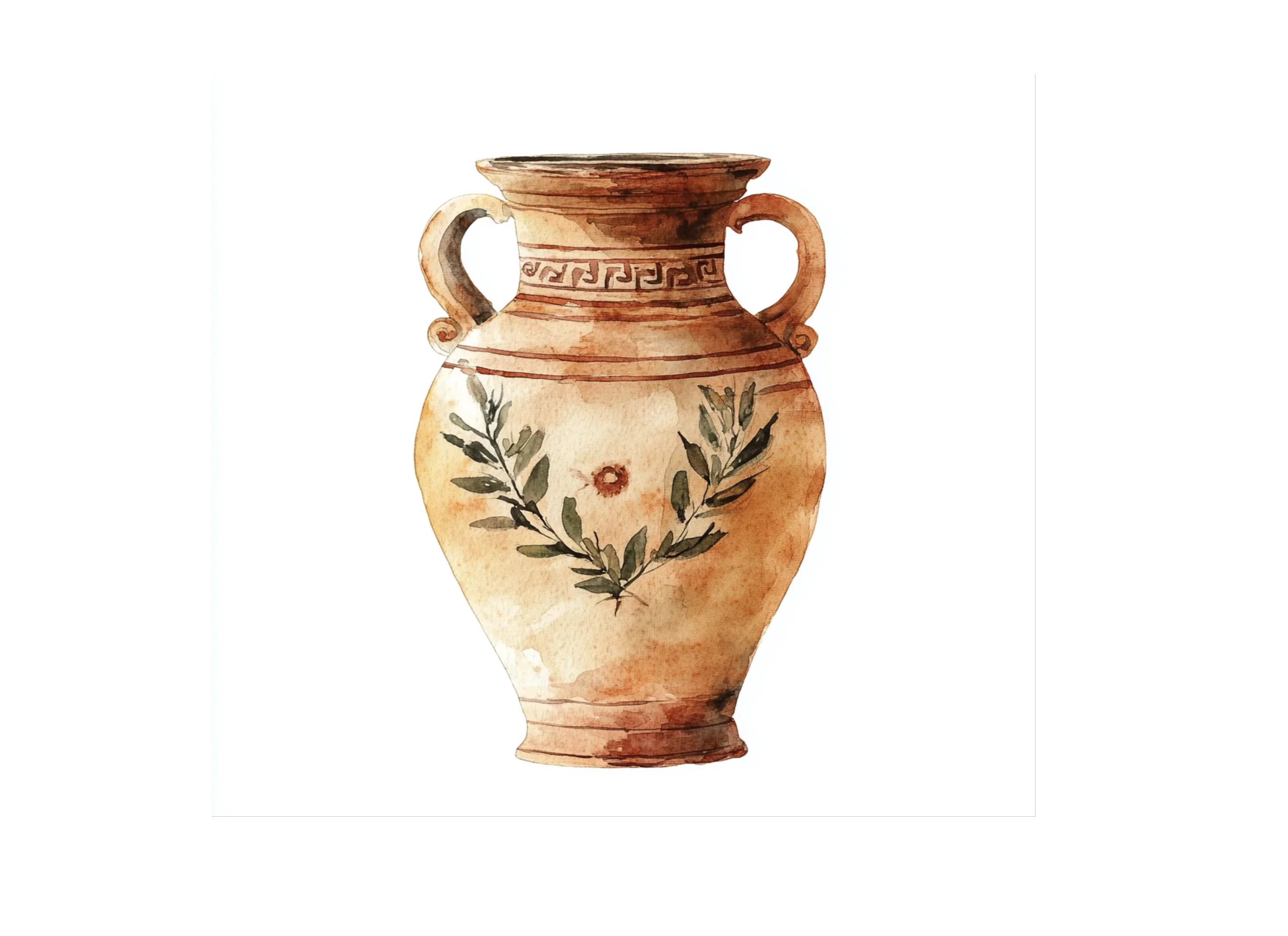 Decorative Ancient Vases Clipart Bundle