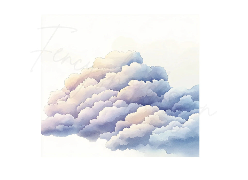 Volumetric Cloud Illustrations Clipart Bundle