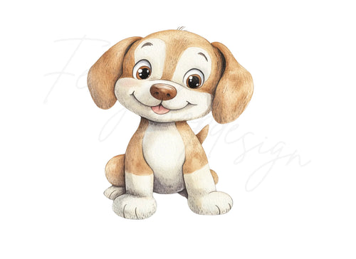 Adorable Puppy Clipart Bundle
