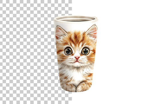 Adorable Fluffy Kitten Clipart Bundle