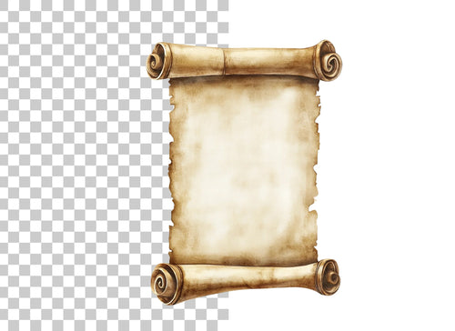 Aged Scroll Clipart Bundle