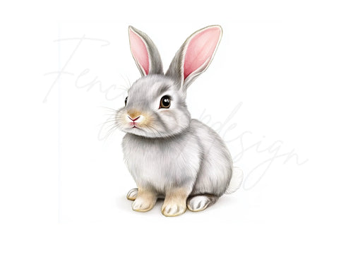Adorable Baby Bunny Rabbit Clipart Bundle