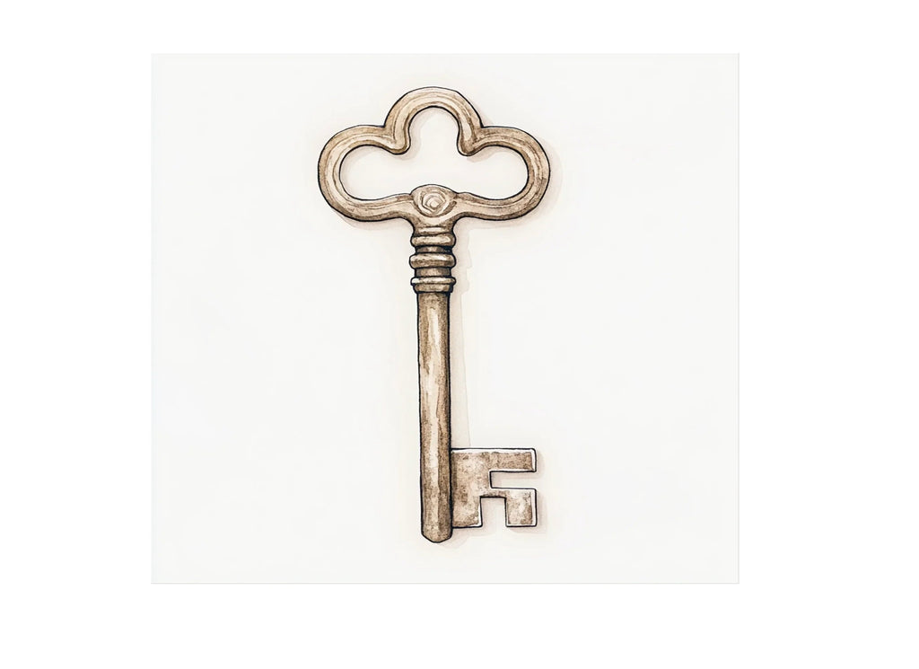 Ornate Antique Keys Clipart Bundle