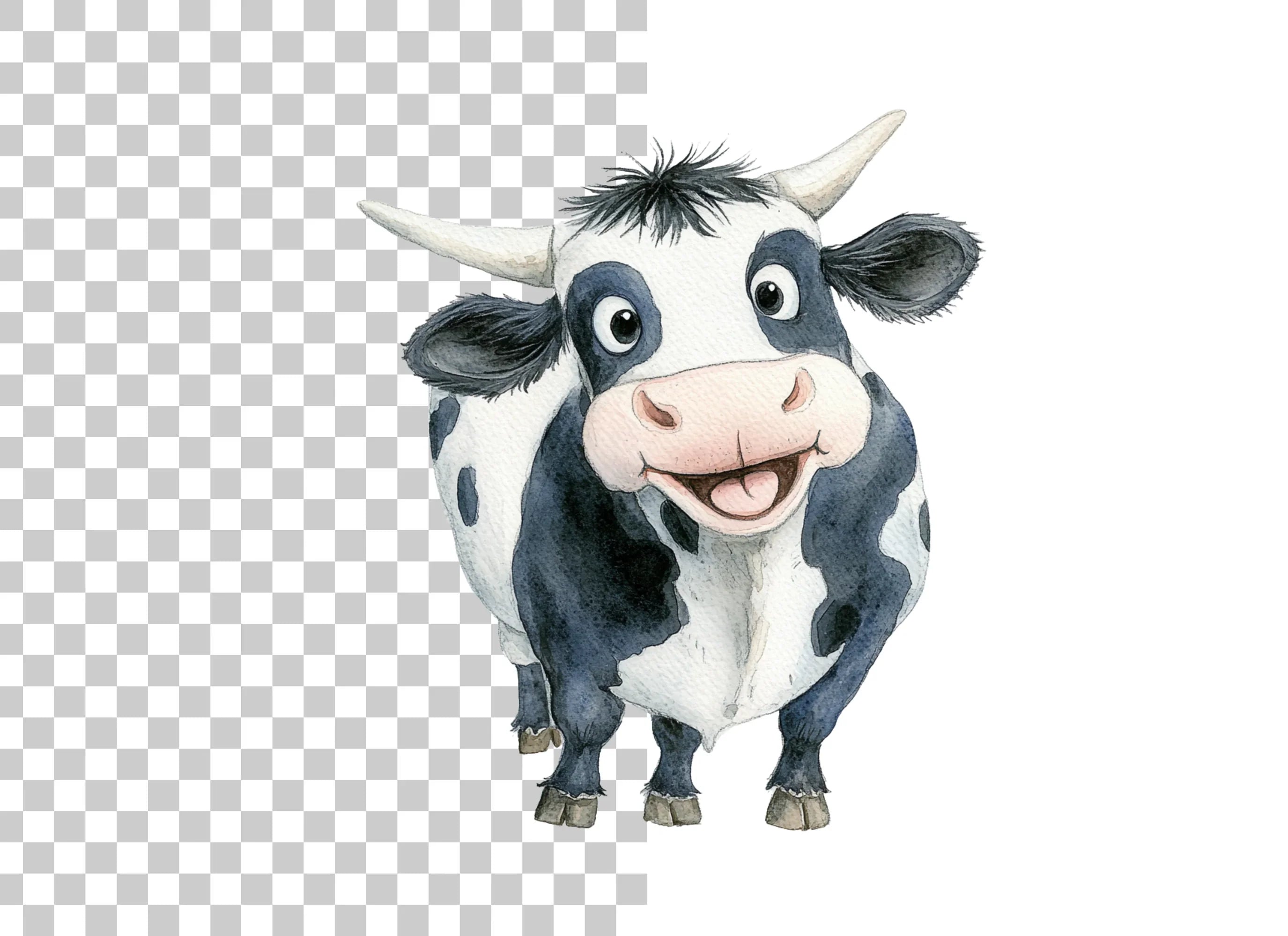Cute Cow Clipart Bundle