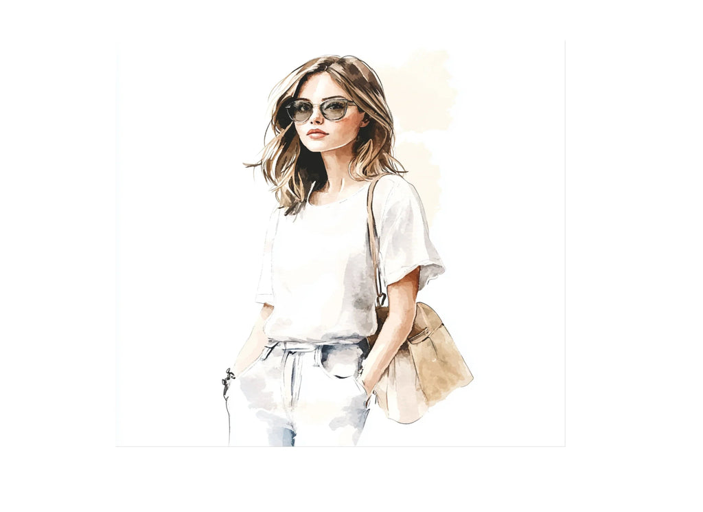 Stylish Girls Portrait Clipart Bundle