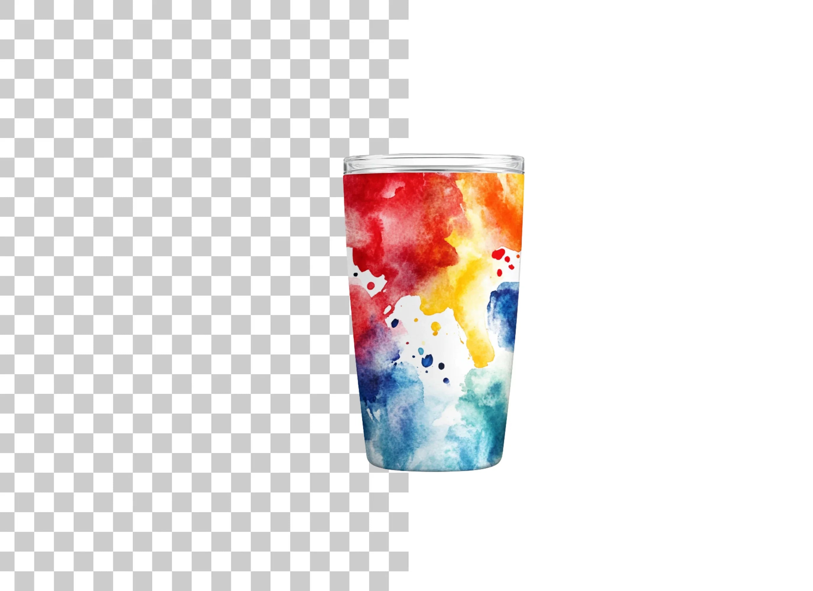 Vibrant Splash Tumbler Clipart Bundle
