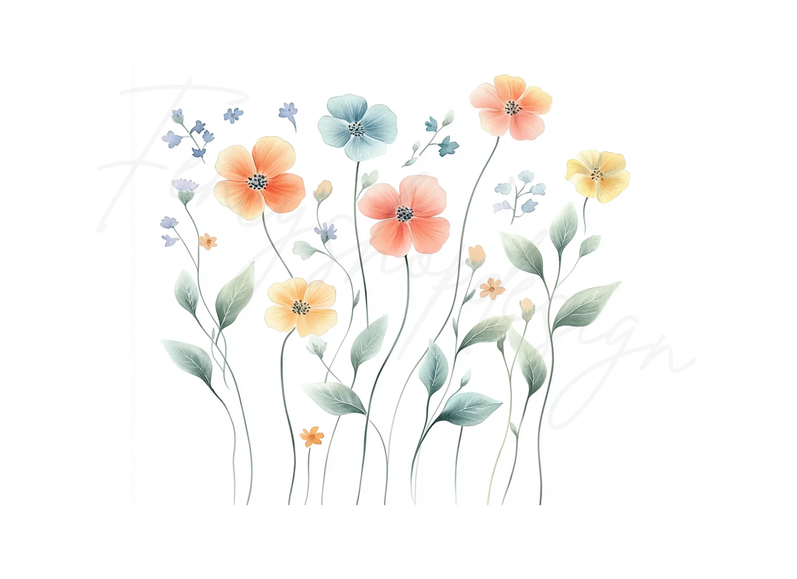 Floral Clipart Bundle